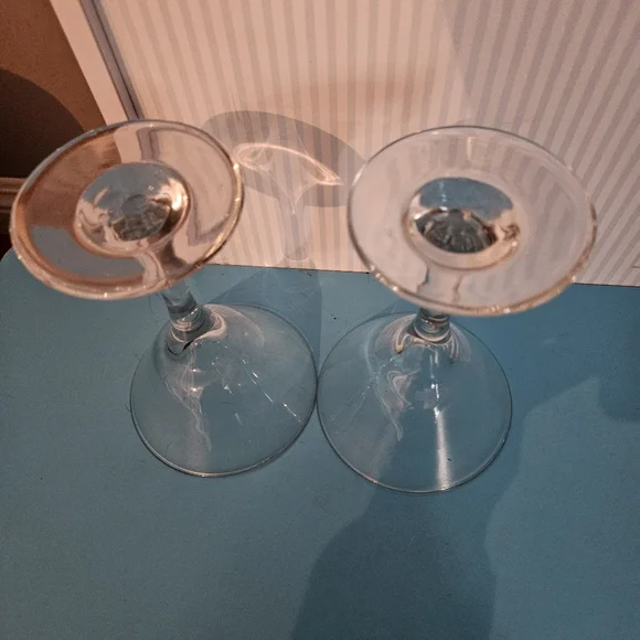 Vintage Rare Set of 3 Martini Glasses - Picture 2 of 3